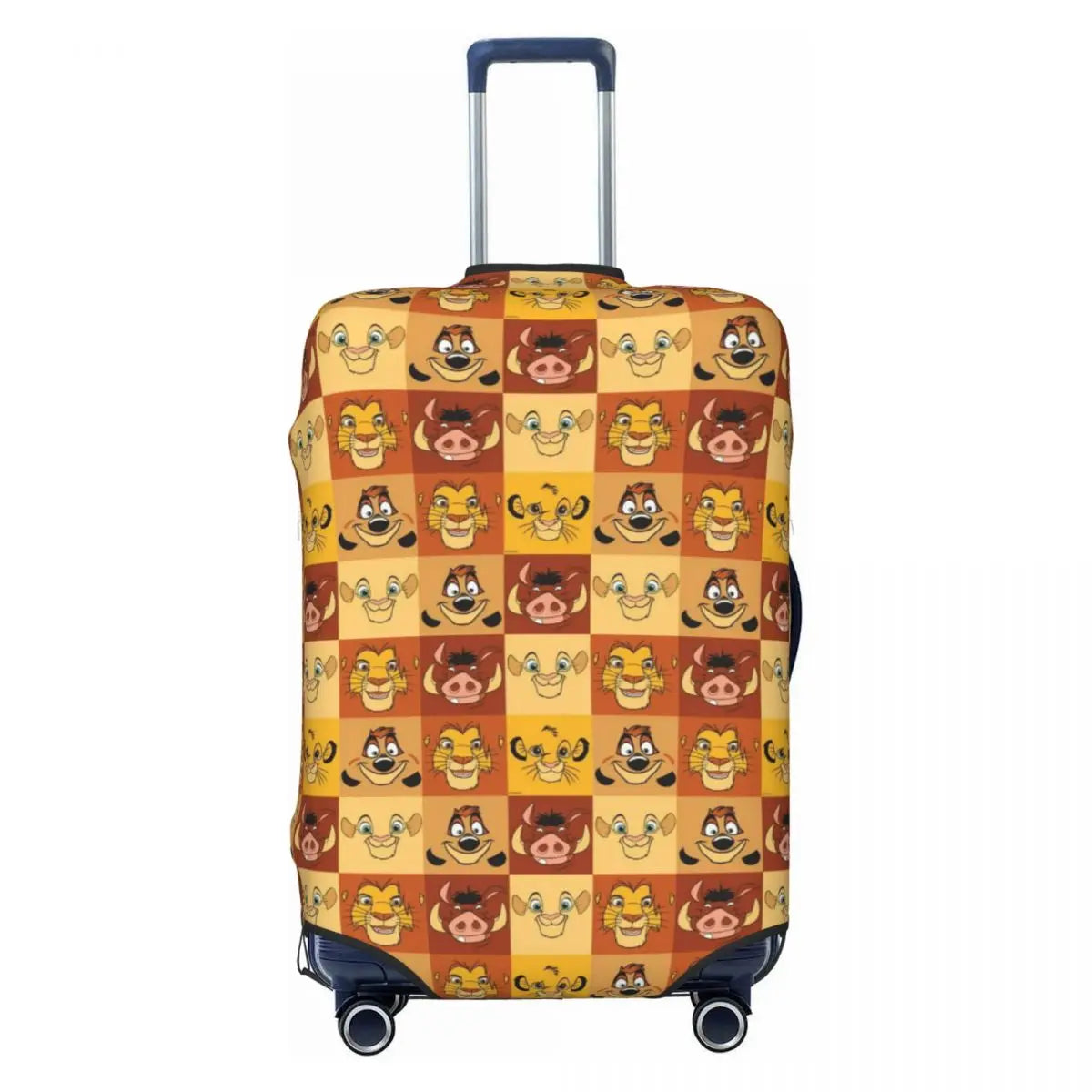 Custom The Lion Cartoon K-Kings Simba Luggage Cover Fashion Suitcase Protector Covers Suit For 18-32 inch