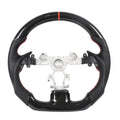 Hydro Dip Carbon Fiber Steering Wheel Red Stitching Center Line For INFINITI G25 G35 G37 QX50 Q60 2009-2013 Car Accessories