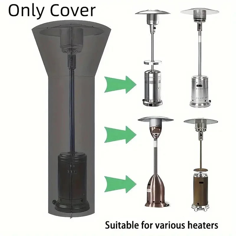 [Heater Cover] Heater cover with zipper and storage bag for the courtyard, made of durable Oxford fabric