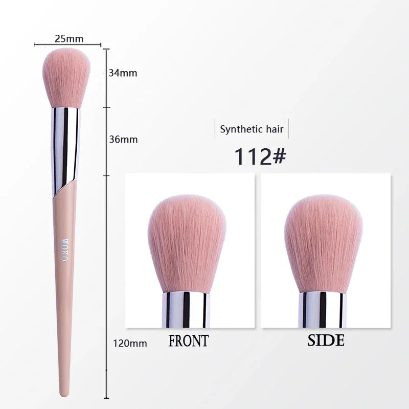 1pcs Makeup Brush Face Contour Powder Foundation Bronzer Cream Blush Eyeshadow Smudge Eyeliner Fashion Fenty Style Beauty Tool