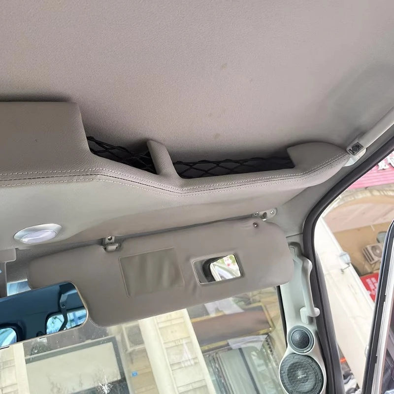 Full Storage Leather Roof Console With Lights for Toyota Land Cruiser 76 79 LC76 LC79  Single Cab Dual Cab Accessories