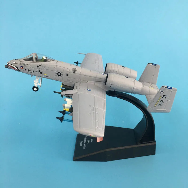 JASON TUTU 1/100 Scale Diecast Metal A10 Fighter Fairchild Republic A-10 Thunderbolt II GIFT