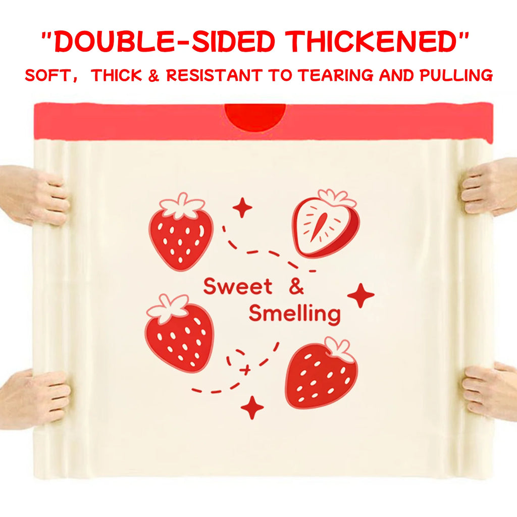 strawberry pattern Tear-free garbage bags home portable Kitchen dormitory enlarged and thickened plastic bag