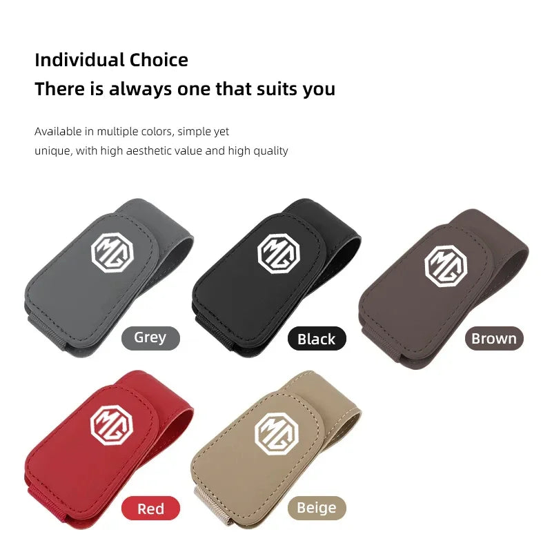 Car Interior Glasses Storage Clip Visor ID Card Holder Bracket For MG MG4 EV Cyberster ZS ES5 HS ONE MG5 MG6 MG7