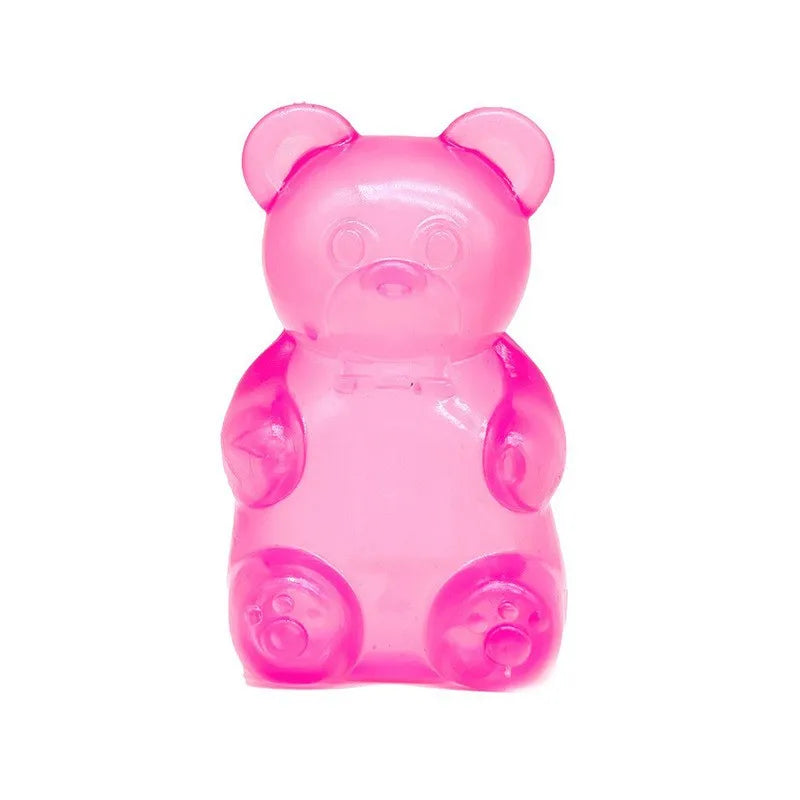 8cm NeeDoh Cute Gummy Bear Sensory Squeeze Toy with Jelly-like Filling Slow Rebound Stress Relief Toy To Alleviate Anxiety**