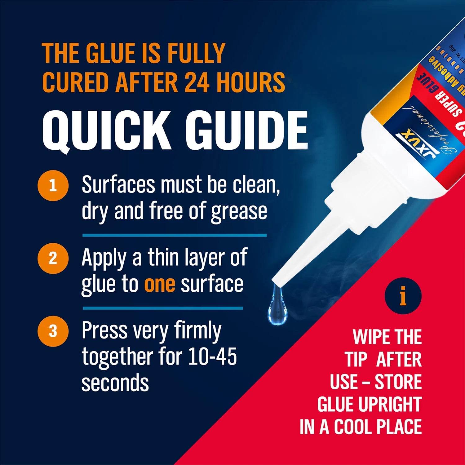 20 g instant-hardening 5S cyanoacrylic superglue-for cars, rubber, wood, metal (1-5 pieces)