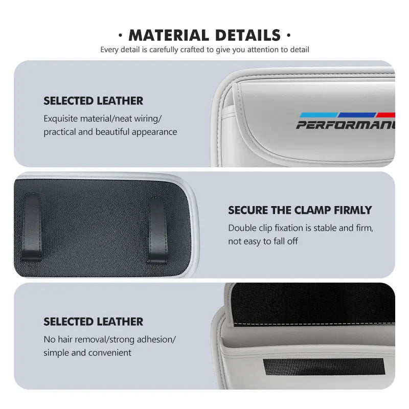 Car Glasses Box Sunroof Plate Sunglasses Clamp Storage Holder For BMW 1 3 5 Series X1 X3 X4 X5 X7 G20 G38 F20 F39 F48 E46