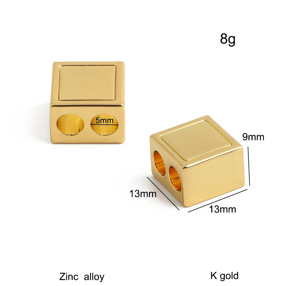 10/50/100PCS Belt Buckles in Bulk Metal Strap Connector For Leather Cord End Caps with Loop Bag Hoodie DIY Bracelet Accessories