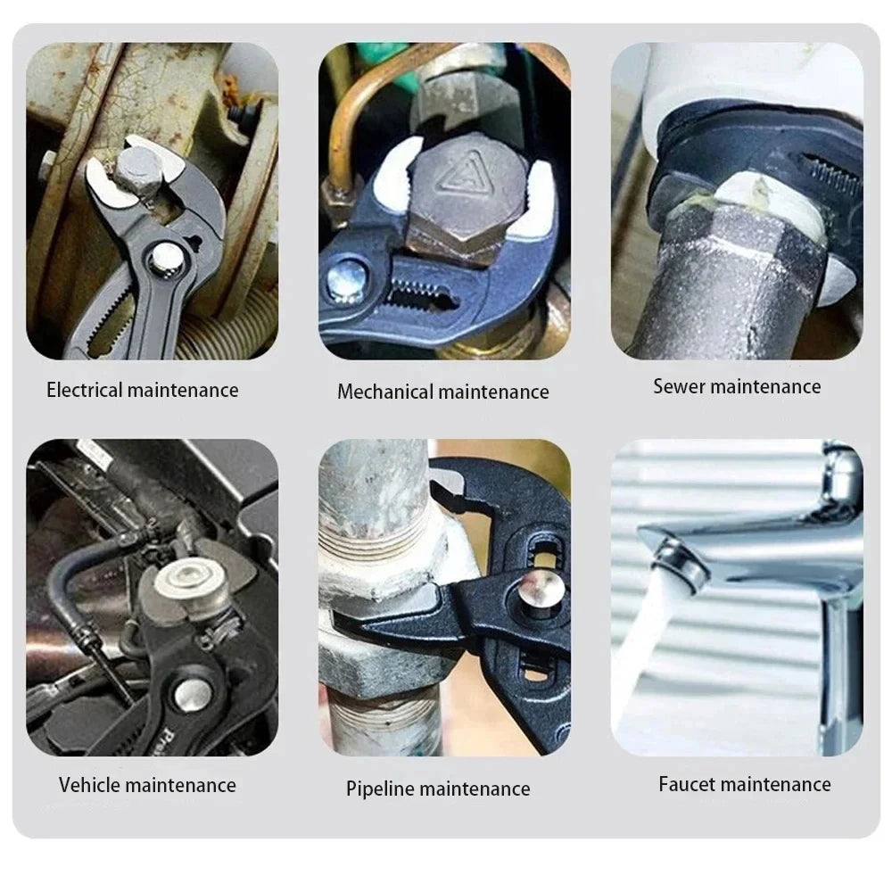 New 7/10/12 Inch Quick Adjust V Jaw Tongue & Groove Pliers, Universal Water Pump Pliers Heavy Duty Plumbing Tool for Pipe Work