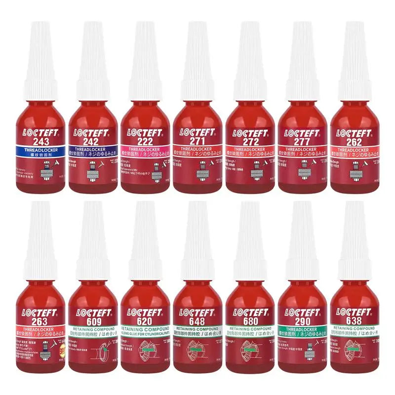 10ml Anti-pressure Threadlocker 242 Glue Anaerobic Screw Lock Adhesive Wire Sealing Anti-corrosion Thread Anaerobic Glu