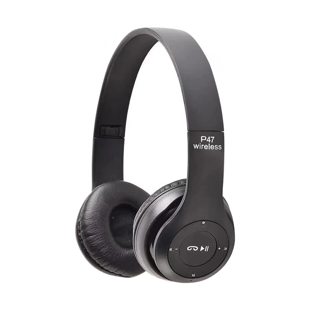 P47 Bluetooth 5.0 Wireless Sports Game Headset Foldable HIFI Stereo Bass Music Earphone With Microphone For iPhone Huawei Xiaomi