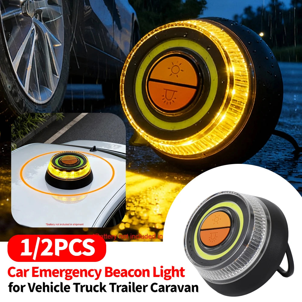V16 Car Emergency Beacon Light Roof Warning Light Magnetic Adsorption Strobe Flashing Lamp Night Safety Signal Lamp
