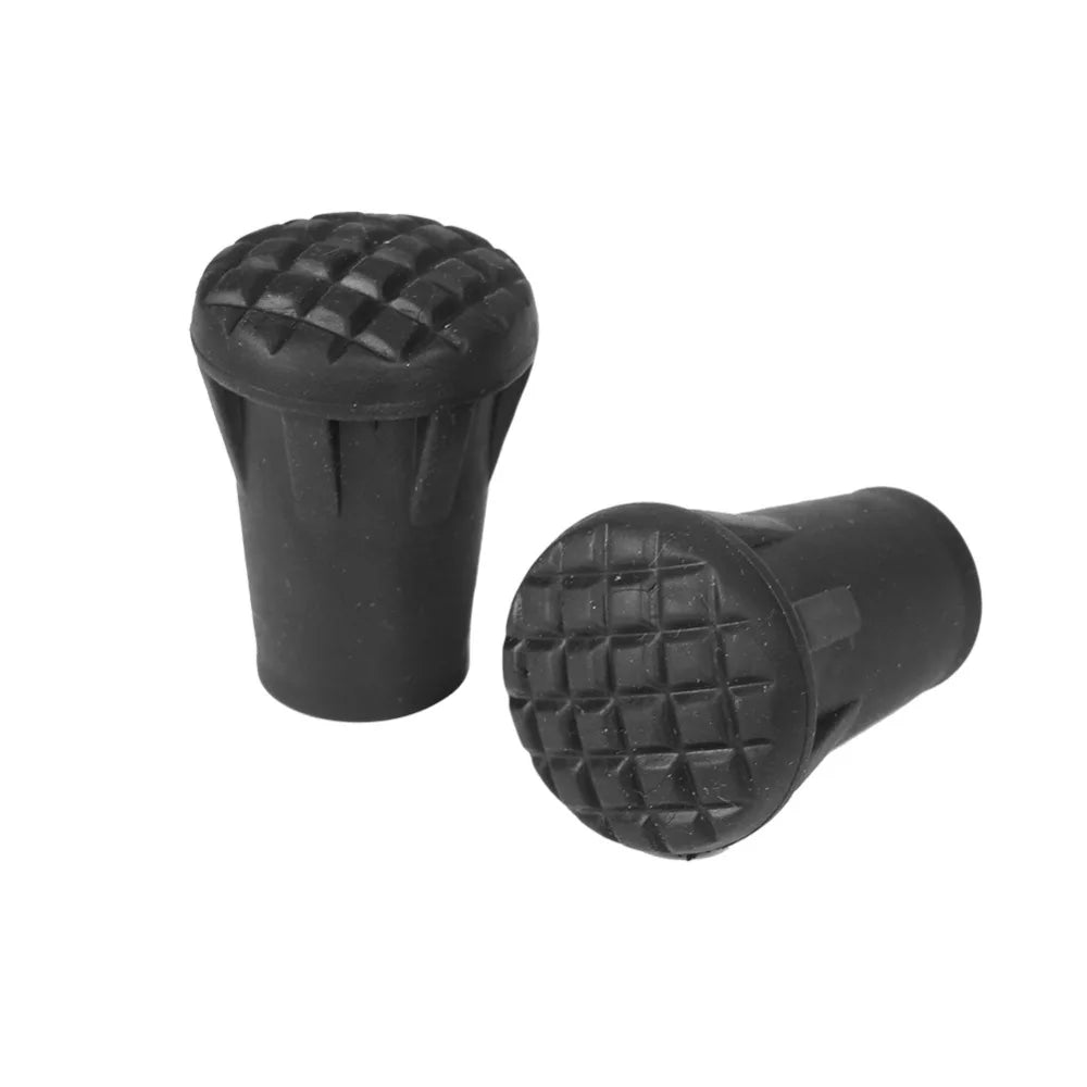 6pcs/set Outdoor Hiking Walking Sticks Tips Protectors Hiking Pole Replacement Tips  Pole Tip Protectors