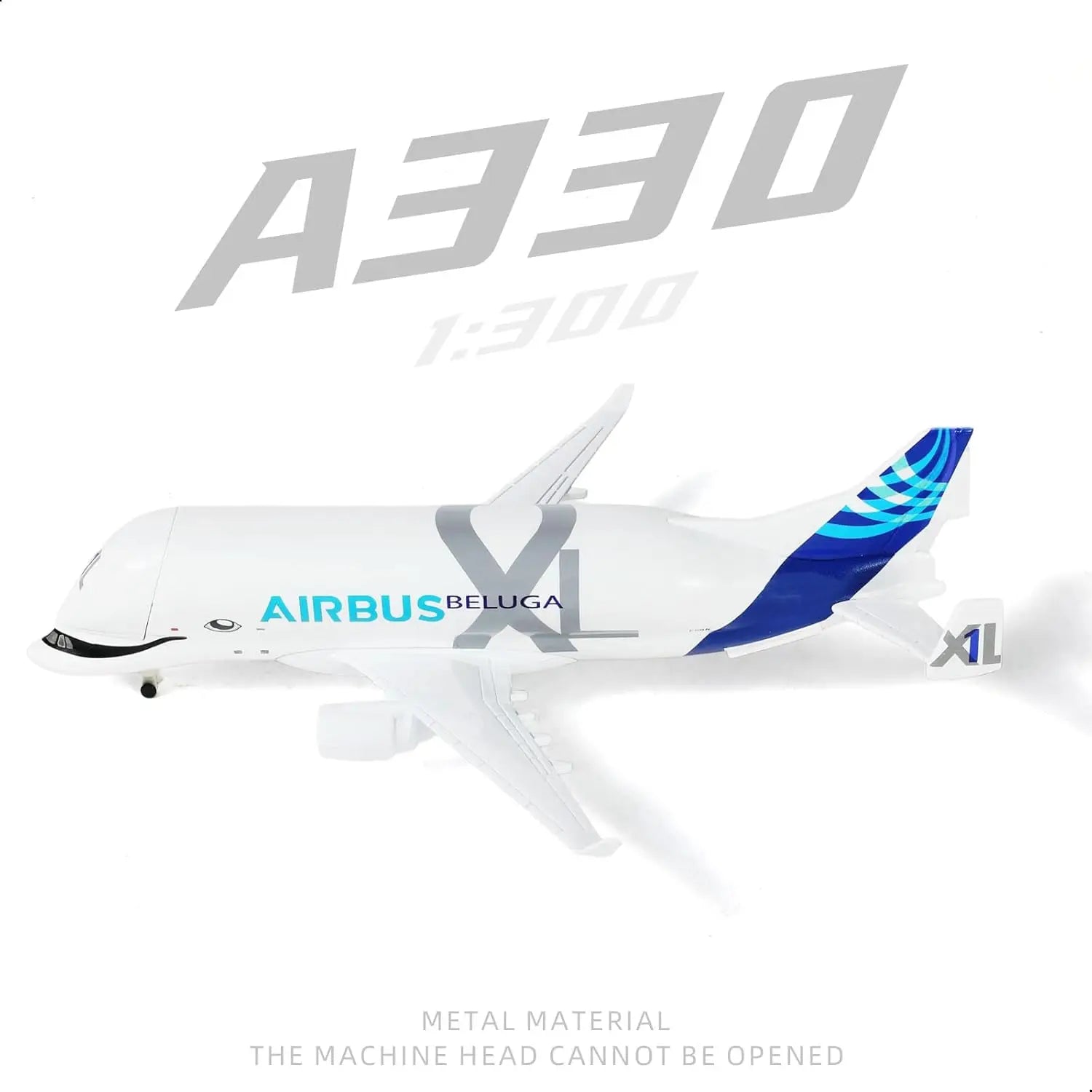 1/300 20cm A330 Beluga Diecast Metal Airplane Model Kit with Stand for Adult Plane Aviation Enthusiasts Collectible or Gift