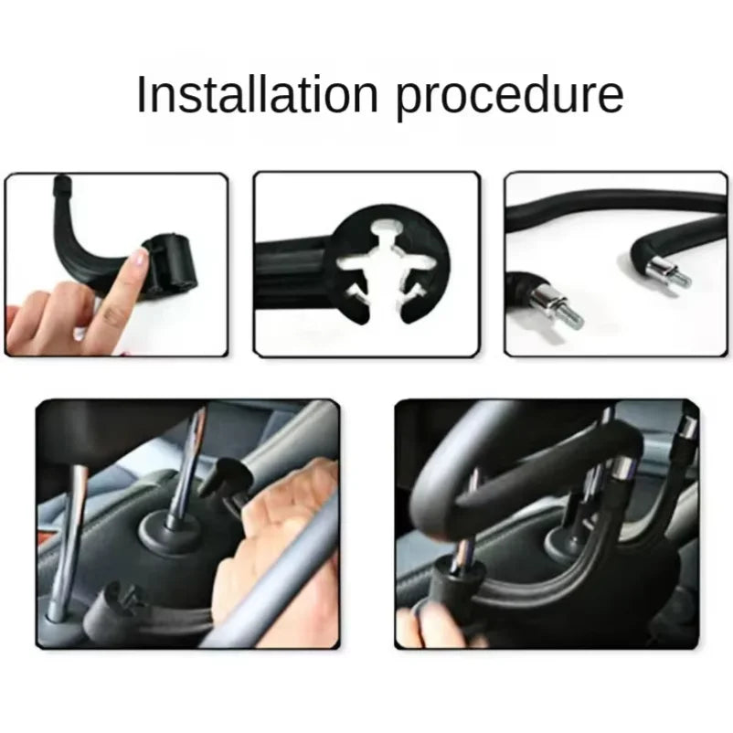 450*250mm Universal Soft Car Coat Hangers Back Seat Headrest Coat Clothes Hanger Jackets Suits Holder Rack Auto Supplies