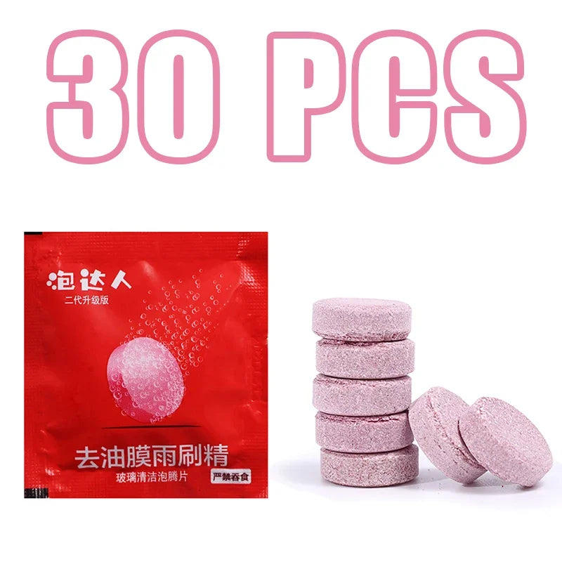 Solid Car Windshield Cleaner Effervescent Tablets Windscreen Window Glass Dust Wiper Car Cleaning Tool Car Accessories