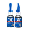 2 Bottles LOOLIFL 480 Rubber Repair Glue, Instant Strong Adhesive for Tire, Rubber, Plastic, Leather, Shoe and Auto Seal Repair