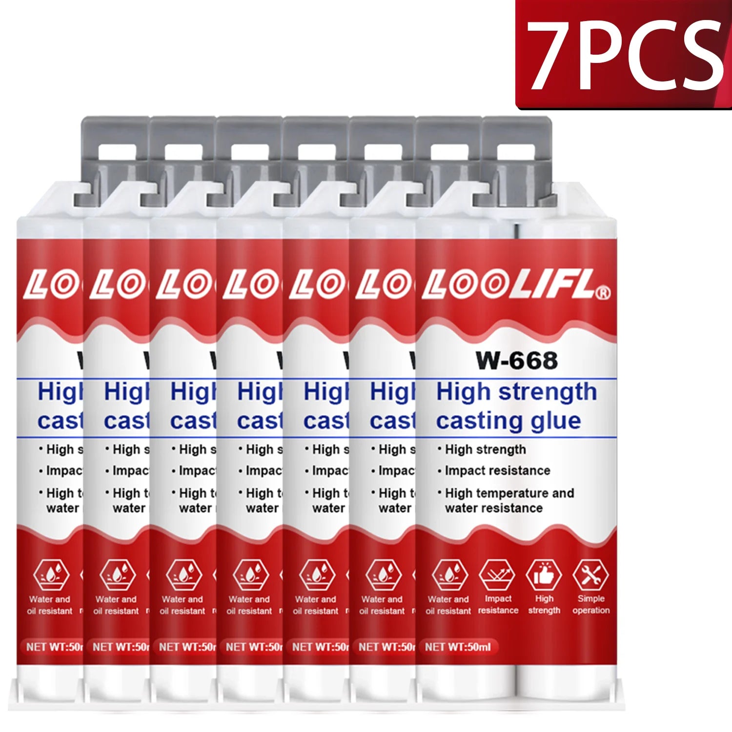 LOOLIFL High Temperature Glue for Metal Welding Strength Repair Resistant Magic AB  Plastic Wood  Adhesive Purpose Bi Component