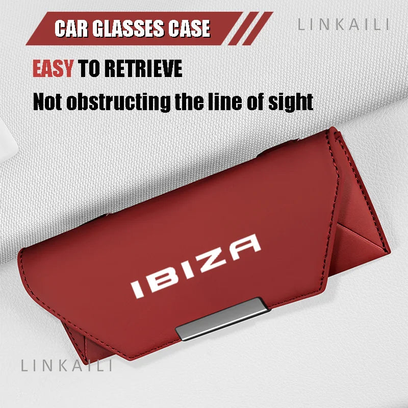 Suitable for SEAT Arona Ateca Exeo IBIZA leon Car Visor Glasses Clip Car Master Driver Sunglasses Storage Rack Accessories