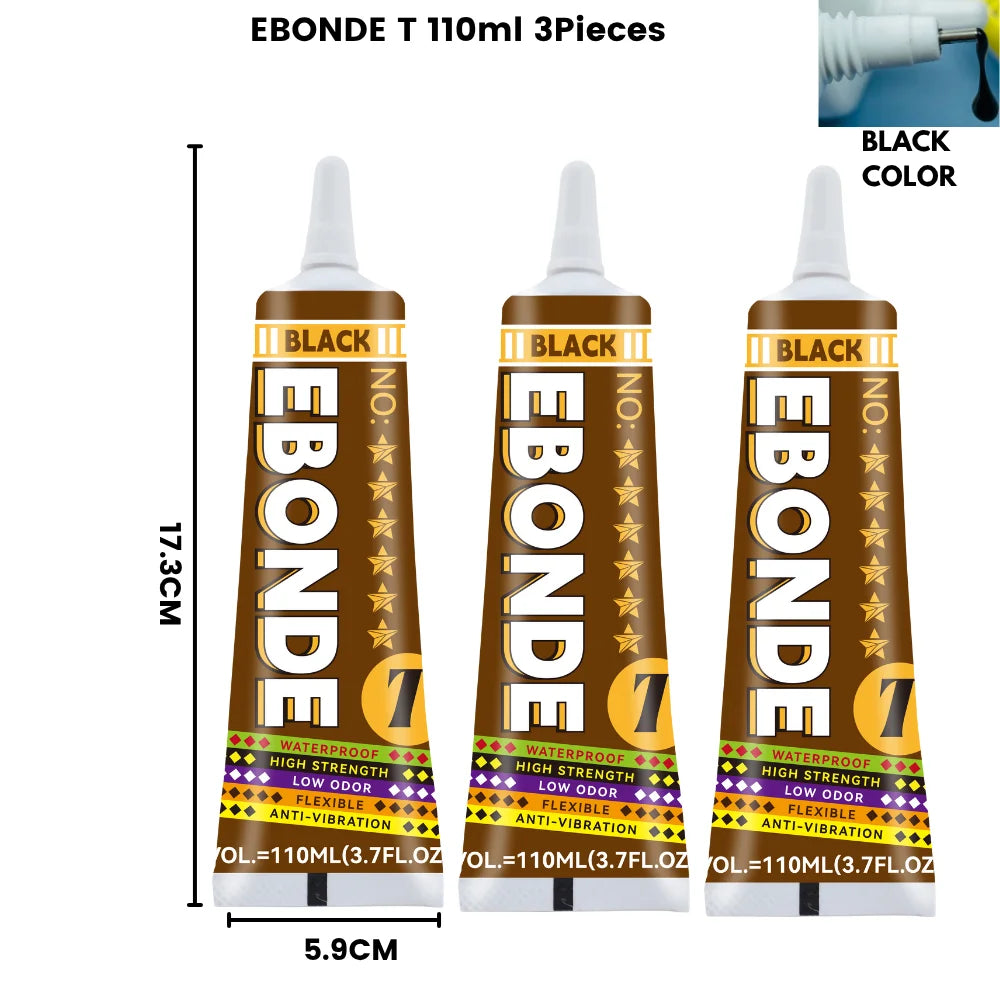 PP PE Plastic Bonding Glue Black & Transparent Super Strong Adhesive for Polypropylene, Polyethylene, ABS, PVC, PMMA, EVA Sponge