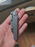1PC New EDC Tool Eagle Claw Titanium Alloy Quick-Open Folding Knife with Replaceable Blades for Paper Cutting and Artwork