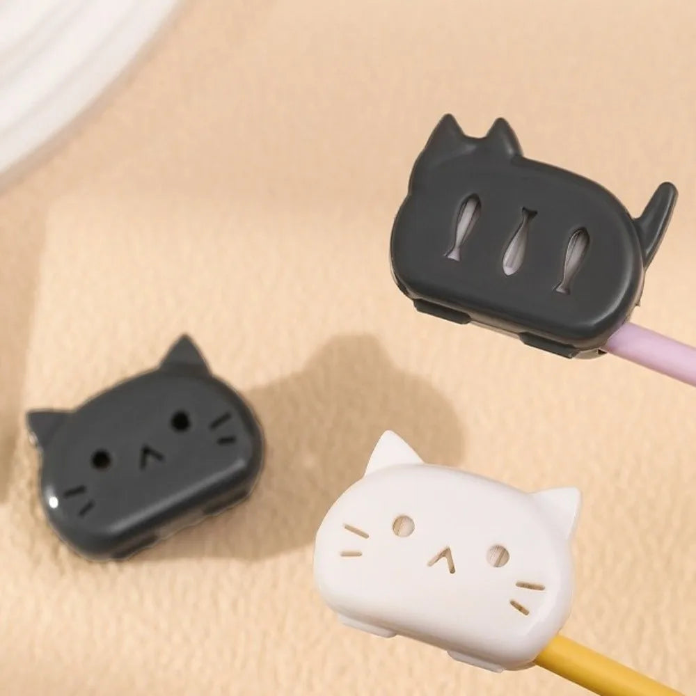 4pcs Cartoon Brush Cap Case Reusable Waterproof Toothbrush Protect Box Portable Dust Prevention Cat Toothbrush Head Protectors