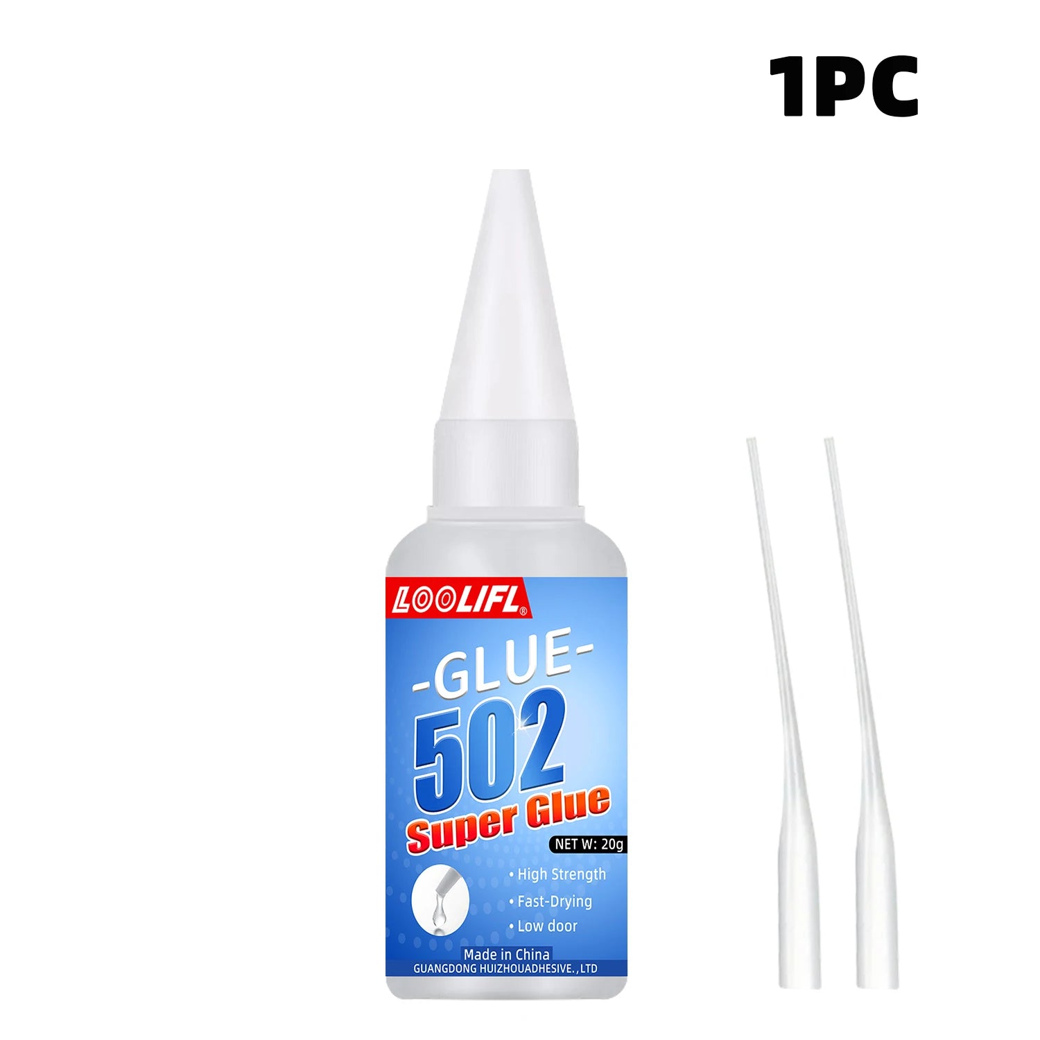502 Super Glue 20g 1-5pcs Instant Strong Bond Adhesive Fast Dry Universal Glue for Plastic Wood Metal Rubber Ceramic DIY Repair