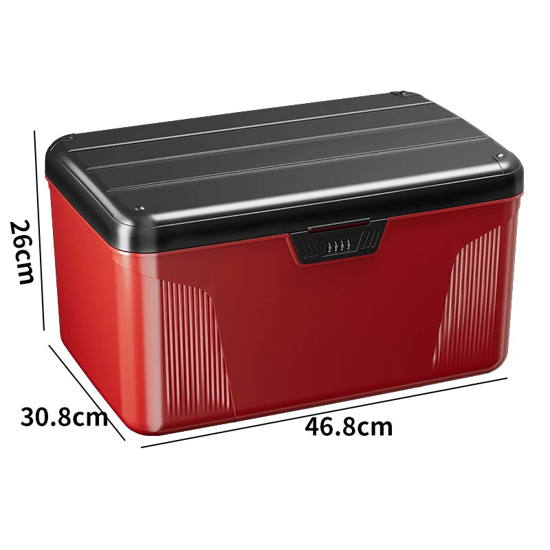 Portable Tool Box with Password lock Multi-layer Tool Storage Box Large-Capacity Car Tools Organizer Auto Parts Organizer