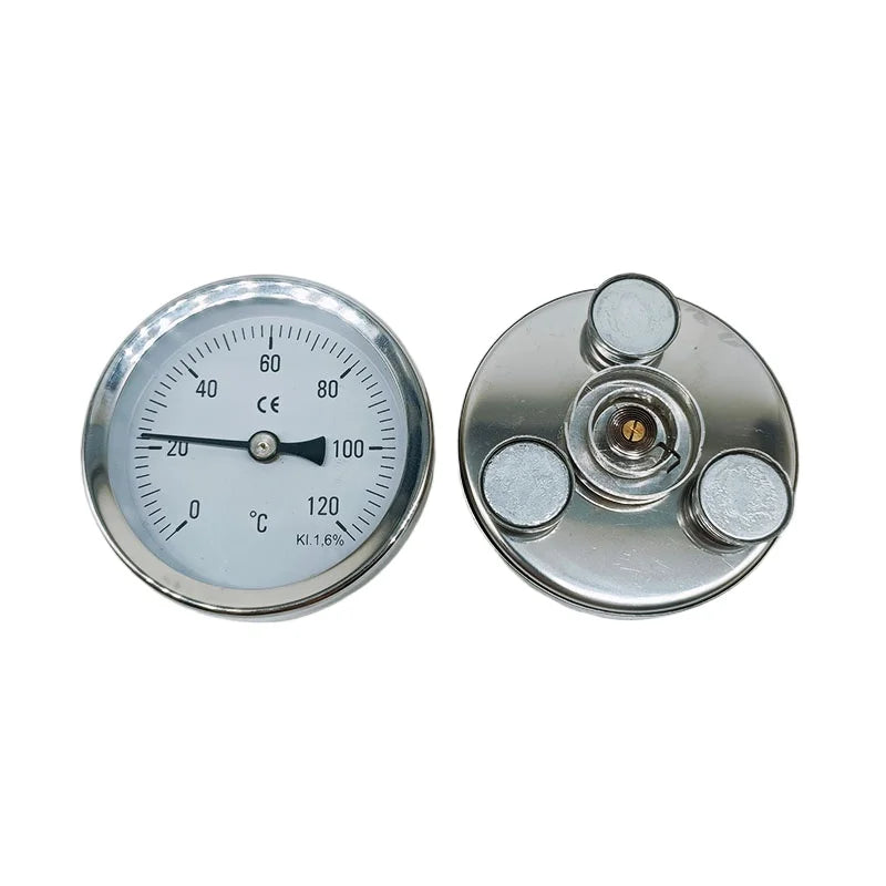 0-100 120 200300 Degrees Mold Surface Magnet Thermometer Mold Temperature Meter Iron Absorption Surface Boiler Thermometer