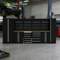 High Strength Metal Tool Cabinet with Universal Wheel Trolley Garage Hardware Storage Chest Professional Mechanic Organizer