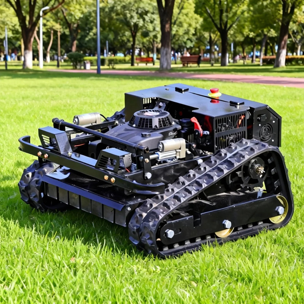 Customized multifunctional control lawn mower track type orchard hillside greenhouse farm embankment weeding machine