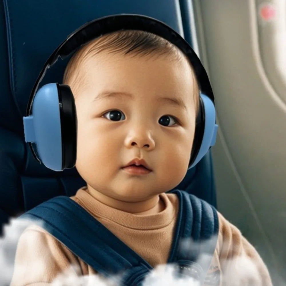 Adjustable Baby Earmuffs Lightweight Design Soft Padding Soundproof Earmuffs Safety Comfortable Fit