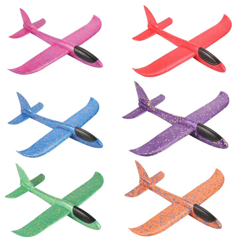 48cm Large Foam Airplane Children's Hand Thrown Airplane Glider Toy Outdoor Parent-child Interaction Funny Toy Boy Gift