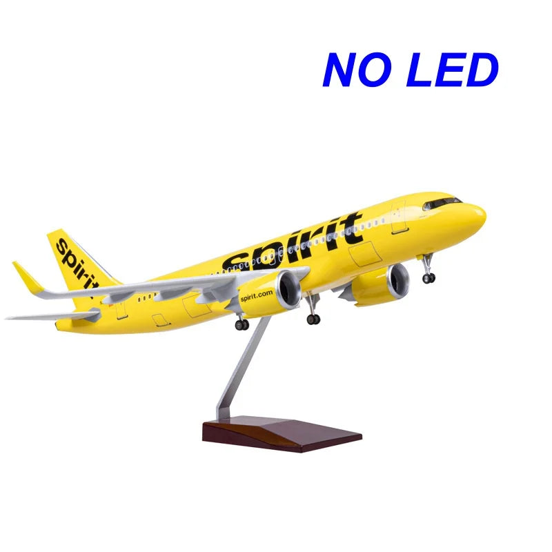 47cm Toys Model Airplane A320 B737 B747 B777 B787 MD-11 American Spirit NWA MD11 Resin Plane With Light Collection