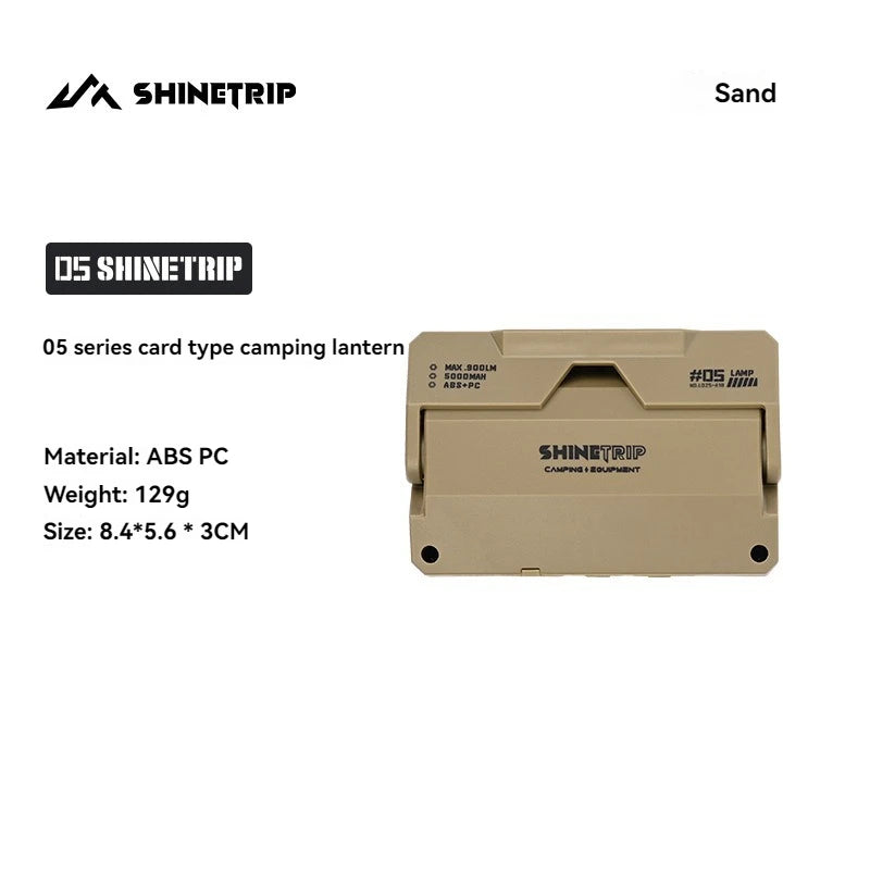ShineTrip 05 Series Card style Camping Light Atmosphere Lighting Outdoor Hiking Convenient Camping Light Multi purpose Light