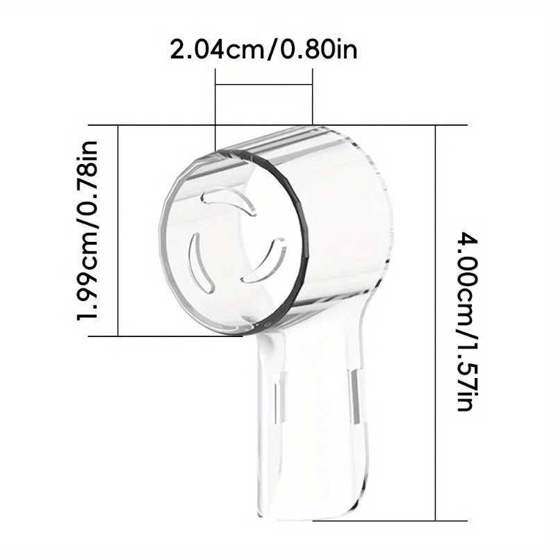 Toothbrush Dustproof Covers Caps Compatible with Braun Oral B Replacement Heads and iO Series Electric Toothbrush Head Protector