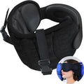 Modal cotton zero pressure blackout 3D sleep eye mask neck pillow, blackout breathable travel neck pillow with eye mask