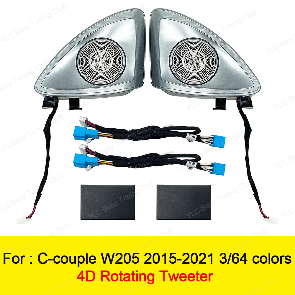 Ambient Light 3/64 Colors For Mercedes-Benz C-Coupe W205  Car Accessories Interiors LED Vents Speaker Decorative Light Retrofit