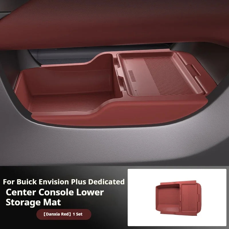 For Envision Plus Silicone Storage Box  Center Console under Layer Modification Special Car Interior Accessories Organizer