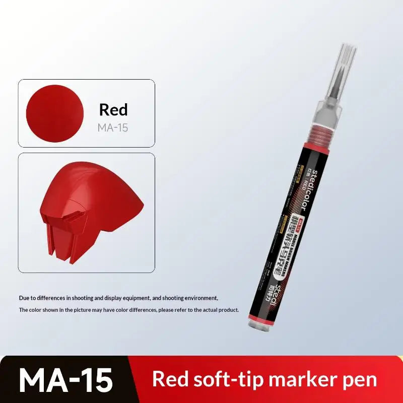 New New 1PC Stedi Front Valve Type Soft Tip Acrylic Paint Marker Water Based For Mecha Figure DIY Hobby Painting Coloring