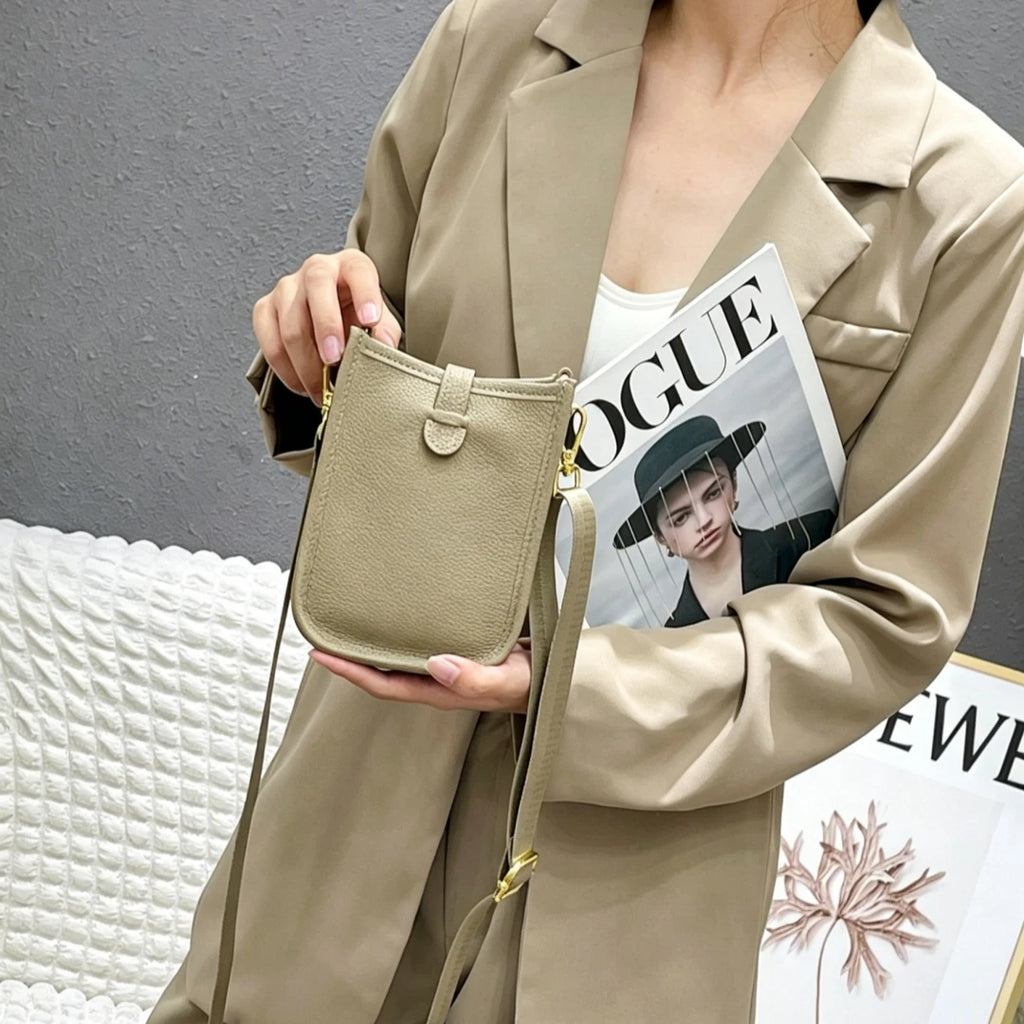 Womens Mens Handbags Phone Pouch 18cm Luxury Designer Bags Top Quality Tote Genuine Leather Shoulder Fashion Clutch Crossbody
