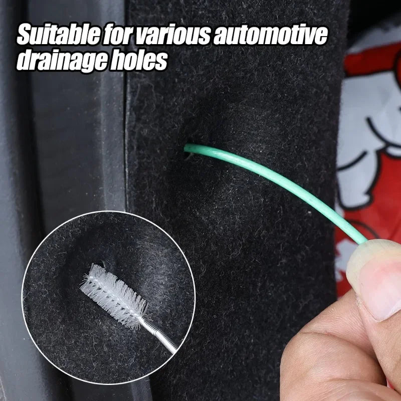 Skylight Drain Pipe Brush Car Drain Dredge Sunroof Cleaning Scrub Brush 3m Drain Hole Cleaning Brush Flexible Accessories Tool