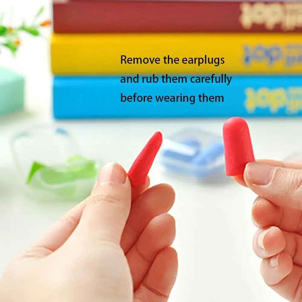 1 Pair Soft Noise Reduction Anti-noise Earplugs Soundproof Sound Insulation Ear Plugs Foam Waterproof Sleeping Earplugs Sleep