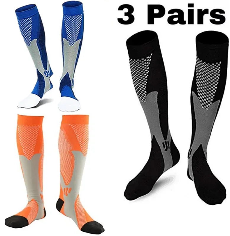 Compression Socks Running Football Sports Medical Nursing Socks for Flight Travel Pregnancy Edema Diabetes Varicose Veins Socks
