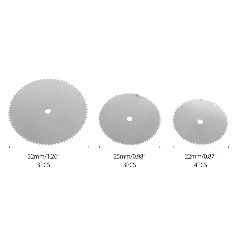 11pcs Mini Circular Saw Blade Disc wood working tools in wood saw hole saw Electric Grinding Cutting saw tool For Wood Cutting