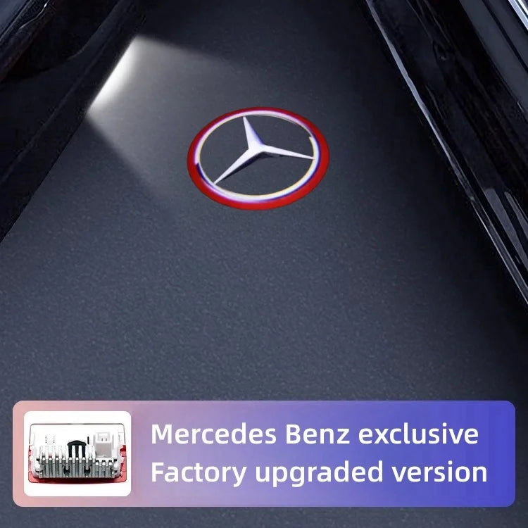 2Pcs Car LED Welcome Projector Light Door Lamp For Mercedes Benz W212 W205 AMG ML W166 W176 W177 W213 W246 GLB GLC GLA GLE1 GLS