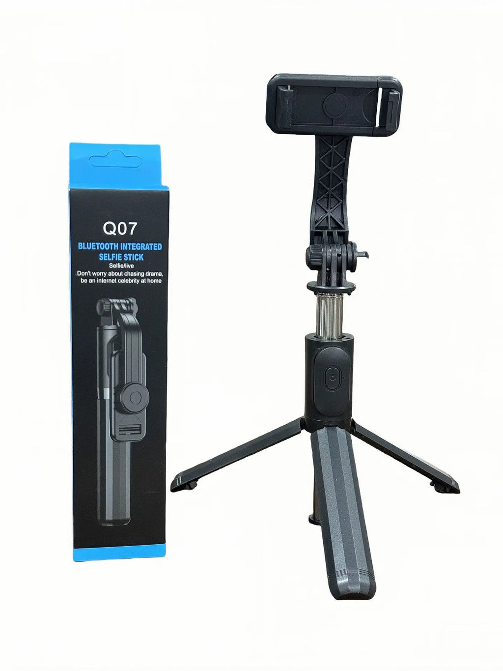 Bluetooth Selfie Stick Tripod with Wireless Remote Extendable Phone Stand for Live Streaming Video Recording and Hands Free