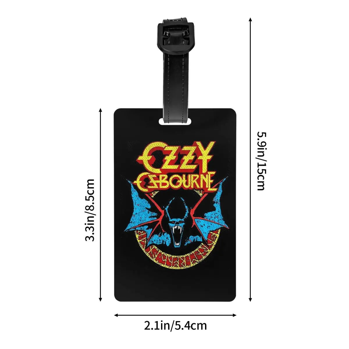 Ozzy Osbourne Rock Band Heavy Metal Luggage Tags Suitcase Accessories Travel Baggage Boarding Tag Label Holder ID Name Address
