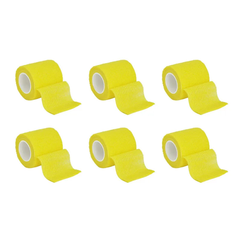 1/6pcs Colorful Athletic Wrap Tape Self Adhesive Elastic Bandage Elastoplast Sports Protector Knee Finger Ankle Palm Shoulder