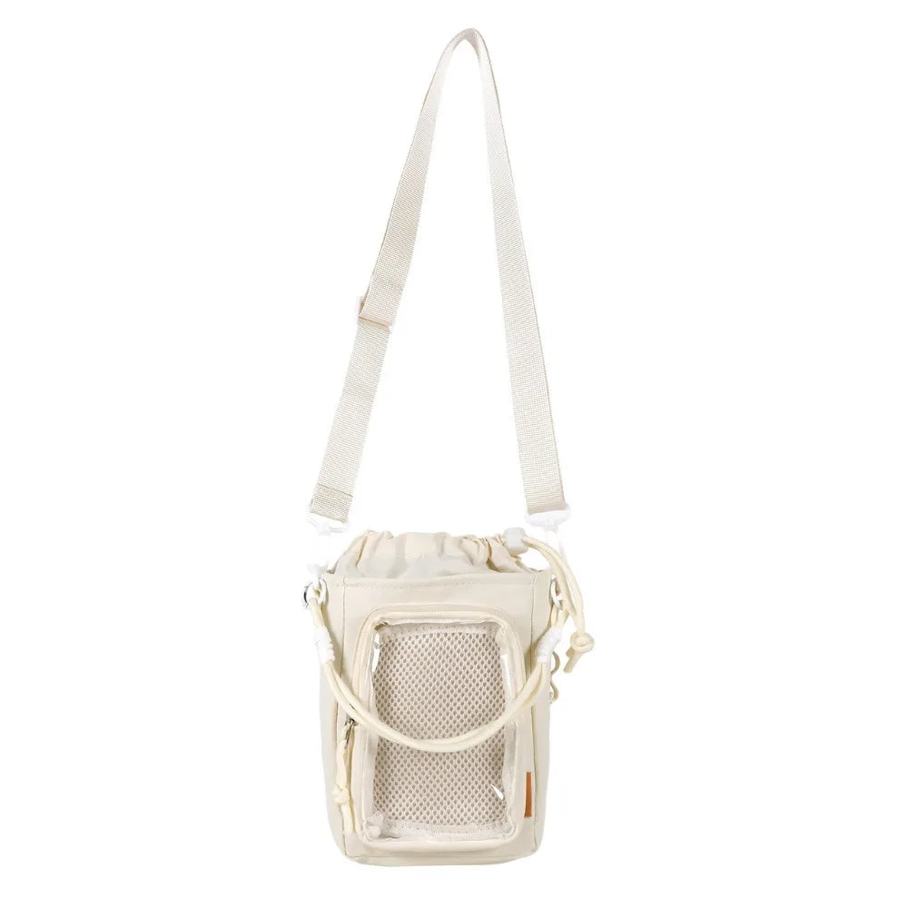 Portable Kettle Bag Storage Compartment with Doll Breathable Phone Pouch Large Capacity with Shoulder Straps Shoulder Bag Unisex